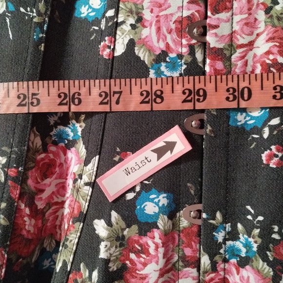 Alivila Y (L) Boned Floral Overbust Corset Set - Picture 8 of 11